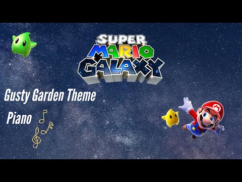 Super Mario Galaxy: Gusty Garden Theme - Part 1 | Easy Piano