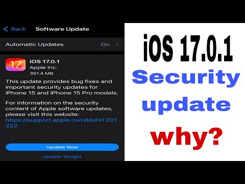 iOS 17.0.1 Update | "Don't download" | Security Update #iosupdate #iphone