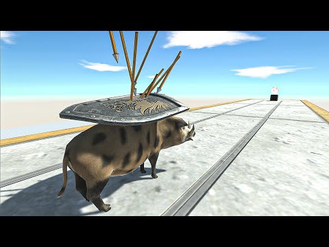 Raining Ballistae VS Units With SHIELDS - Animal Revolt Battle Simulator