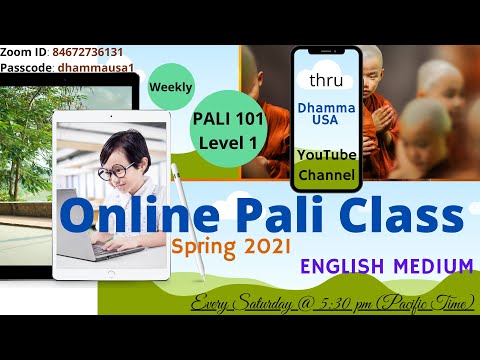 How to learn Pali? | What is Pali? | Pali101 | Pali for Beginners | Level 1 | Week 1 | Dhamma USA