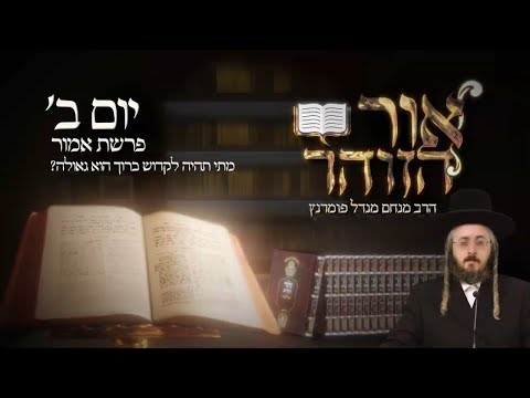 הזוהר היומי - יום ב' פרשת אמור תשפ"ג