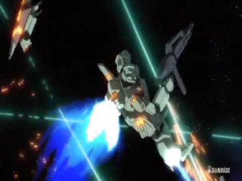 Gundam Unicorn Kshatriya vs Jegans.wmv