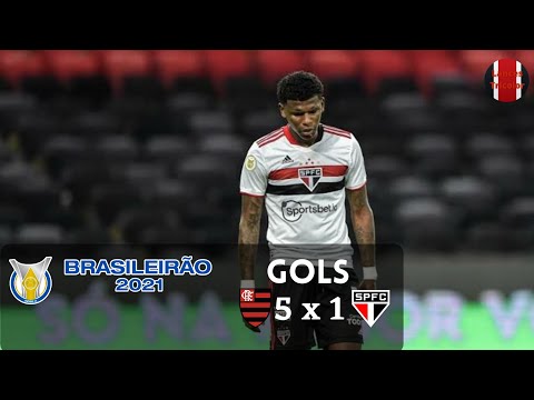 Gols - Flamengo 5x1 São Paulo - 13ª Rodada Brasileirão 2021