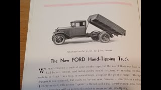 Ford AA Truck Brochure Commercial Vehicles 1932 Dagenham England Early Vintage Original Historic