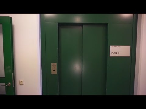 KONE roped hydraulic elevator @ Tunagatan 20, Borlänge, Sweden