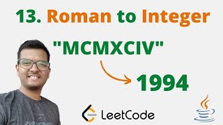 YouTube video '13. Roman to Integer || Java || Leetcode || Hindi'
