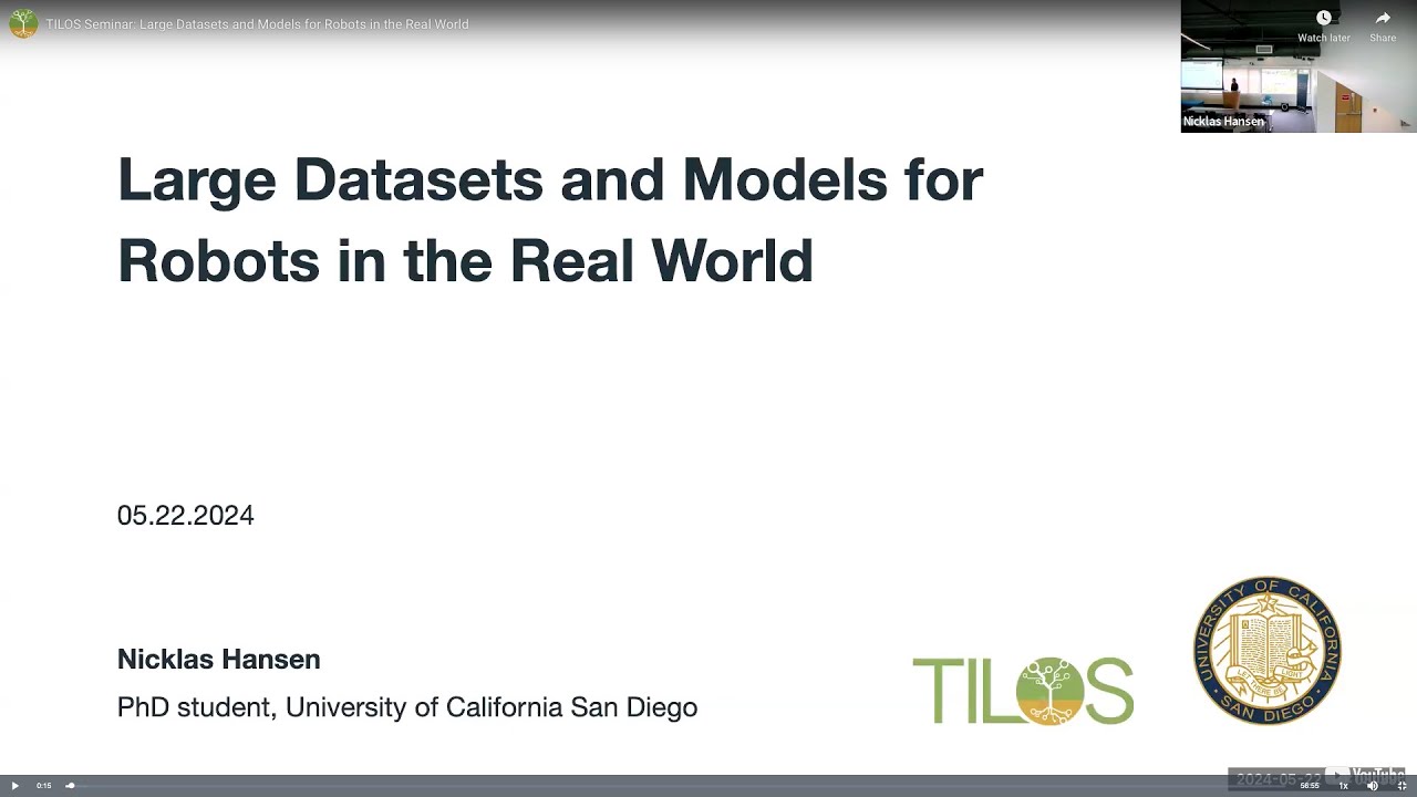 Tilos Seminar Large Datasets And Models For Robots In The Real World Tilos Seminar Large Datasets And Models For Robots In The Real World