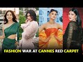 Fashion War At Cannes 2023 Diana Penty Sunny Leone Urvashi Shruti Haasan