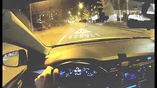 Toyota Auris Hybrid 2013 FPV Night Driving first person view review driving