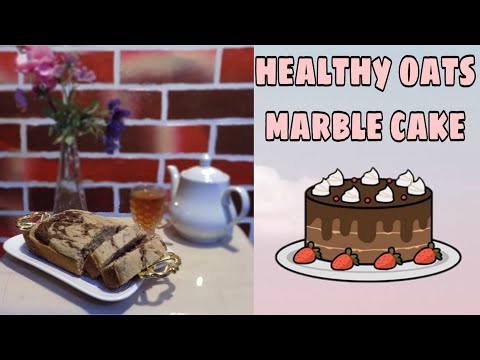Healthy oats marble cake | Leena Muhammad