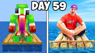 Minecraft, But I Survive on a Real Raft