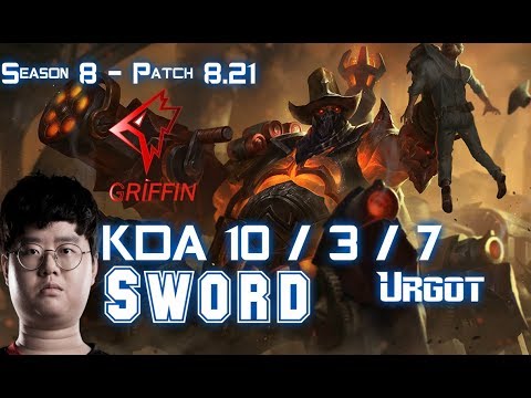 GRF Sword URGOT vs AATROX Mid - Patch 8.21 KR Ranked
