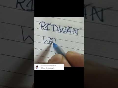 RIDWAN NAME PROFILE LOGO CREAT 🔥 ✨ 💥 comment your name #viraltrendingshorts #logodesign #shorts