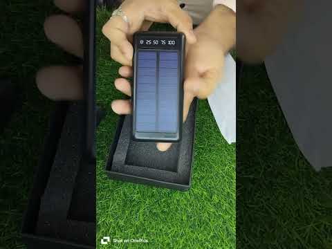 Solar power bank 10000 mah (15 w, fast charging)  (black, li...