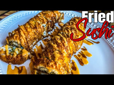How to make fried sushi rolls at home | Sushi Roll Recipe | How to roll a sushi roll
