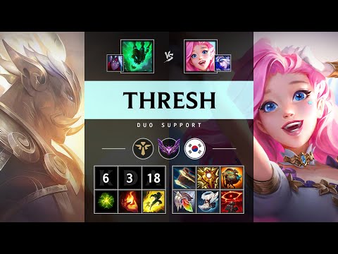 Thresh Support vs Seraphine: Vision Controller - KR Master Patch 14.23