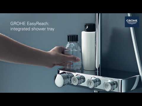 Grohe Euphoria Smartcontrol 310 douchesysteem duo rond - Hard graphite geborsteld