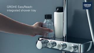 Grohe Euphoria Smartcontrol 310 douchesysteem duo rond - Hard graphite geborsteld