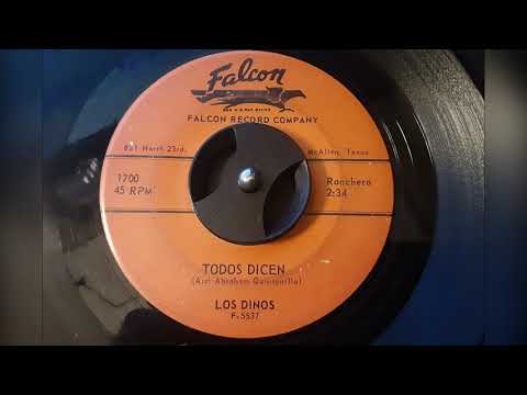 Los Dinos - Todos Dicen / Abraham Quintanilla Sr. 45 rpm record F-5537 #1700 . Sold! on 10/08/2022