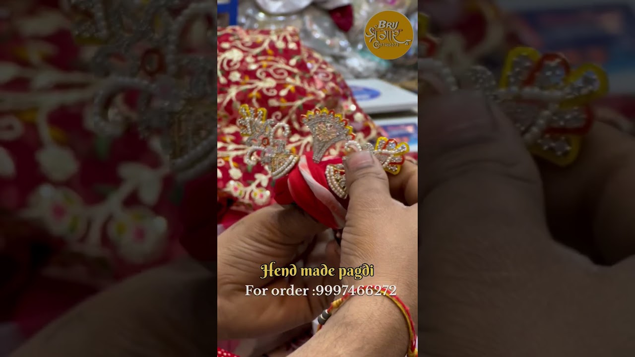 Handmade Pagdi for Laddu & Krishna