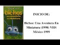 Inicio De Bichos Una Aventura En Miniatura 1998 VHS México 1999