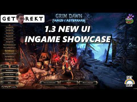 Grim Dawn 1.3 Playtest - New UI Ingame Showcase