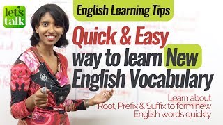 How to learn new English Vocabulary Quick & Easy? Free Spoken English Lessons
