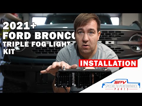 SPV 2021+ Ford Bronco Triple Fog Light Kit Installation Step by Step Rigid, Baja 2022 2023 21 22 23