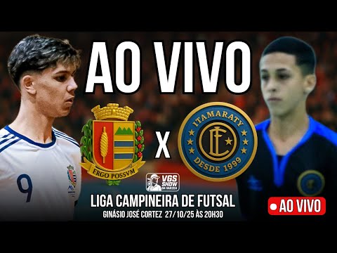 AO VIVO no Canal VGS | Vargem/Raiosul x Itamaraty (Artur Nogueira) – Liga Campineira de Futsal 2025!