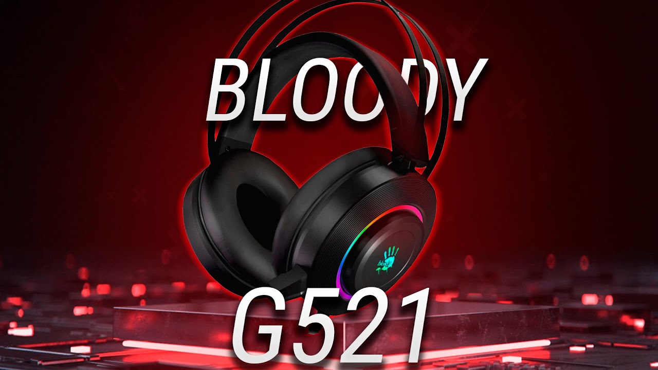 Компьютерная гарнитура A4Tech Bloody G521, розовый