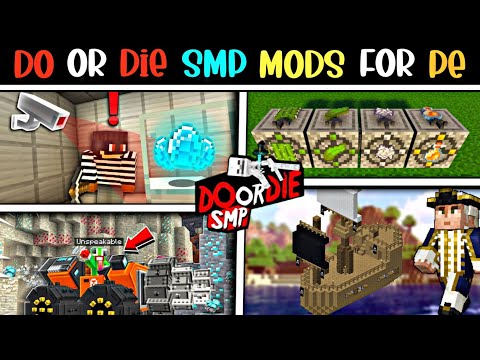 TOP 5 Do Or Die SMP Mods For Minecraft PE || Do Or Die Smp Mod MCPE || Do Or Die Smp Season 2