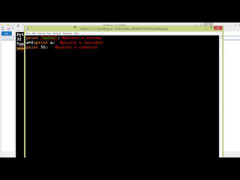 Printing A String Variable And Constant In Python Or Print Statement In Python