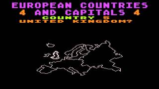 European Countries & Capitals for the Atari 8-bit family