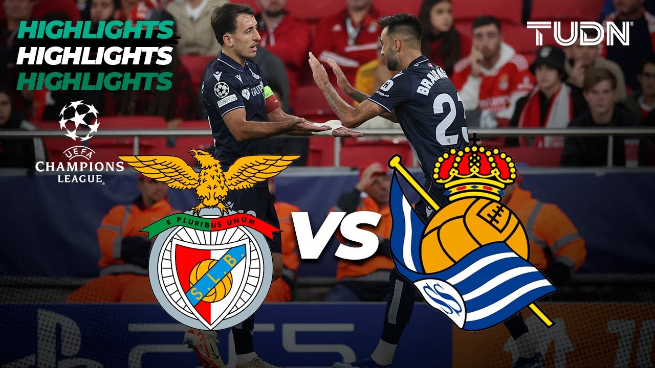 Benfica vs Real Sociedad - HIGHLIGHTS | UEFA Champions League 2023/24 | TUDN