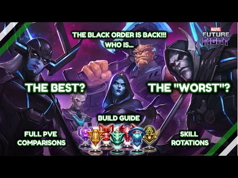 Black Order In Depth Review (PvE Clear Times, Build Guide, Skill Rotations) | Marvel Future Fight