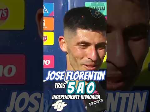 ⚽️José Florentín tras  Independiente Rivadavia 5 Gimnasia y E. de Mendoza 1 | Partidazo