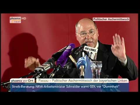 Politischer Aschermittwoch der Linken: Rede von Gregor Gysi am 18.02.2015