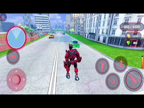 Flying Bat Robot Transform Bike Robot Games | street crime robot - transforming robot