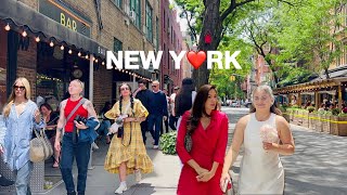 [4K]🇺🇸NYC Summer Walk🗽Greenwich Village in New York City🚕🥯Leon’s Bagel & St.Geor