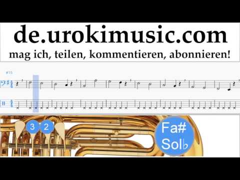 Tubaunterricht J. Balvin, Willy William - Mi Gente Noten Lernen Teil#1 um-i995