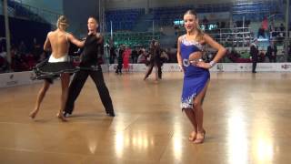 Mistrzostwa Polski Elbląg 2014 14-15 Latin 1/4 Cha Cha Cha 1 Grodzki Rutka