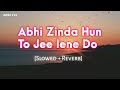 Abhi Zinda Hun To Jee Lene Do Slowed Ñ Reverb