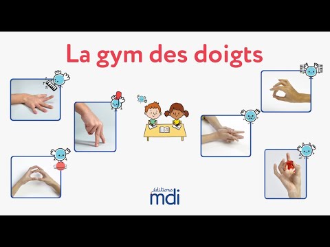 Mes cahiers d’écriture MDI – La gym des doigts