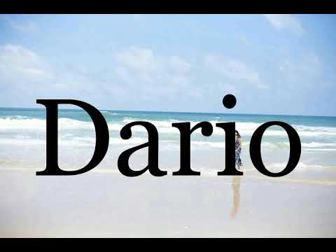 How To Pronounce Dario🌈🌈🌈🌈🌈🌈Pronunciation Of Dario