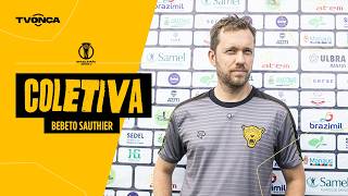 Coletiva auxiliar técnico permanente Bebeto Sauthier (Pré-jogo Remo x Amazonas - Copa Norte)
