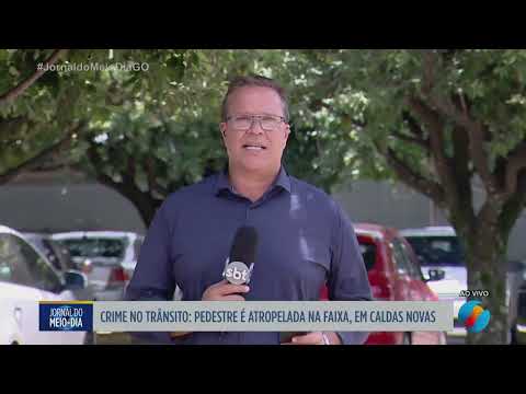 Mulher é atropelada na faixa de pedestre em Caldas Novas