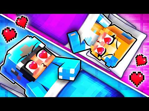 OMZ KISSES CRYSTAL At A SLEEPOVER PARTY in Minecraft…