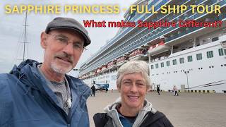 SAPPHIRE PRINCESS FULL SHIP TOUR - Hidden Differences vs Caribbean & Island Princess