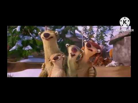 Ice Age Adventure Prologue Intro Sid and Scrat's MIX Time Traveler crashes into a sloth family