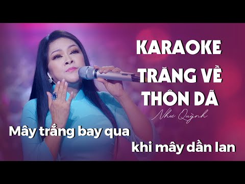 「KARAOKE/BEAT」Trăng Về Thôn Dã - Như Quỳnh | Giao Lộ Thời Gian